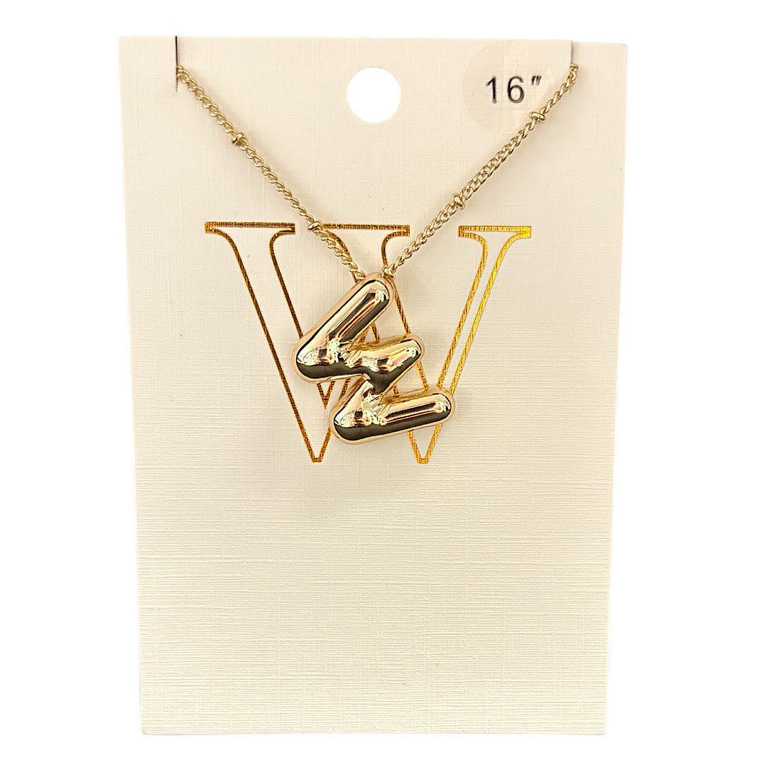 Balloon Initial Necklace
