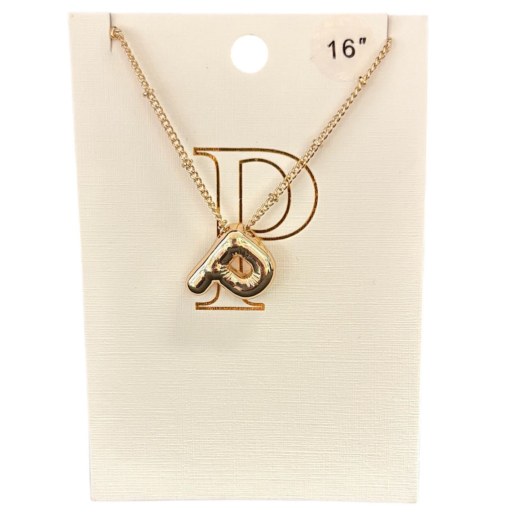 Balloon Initial Necklace