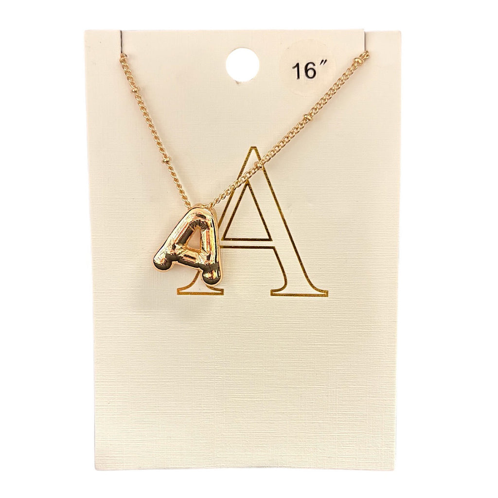 Balloon Initial Necklace