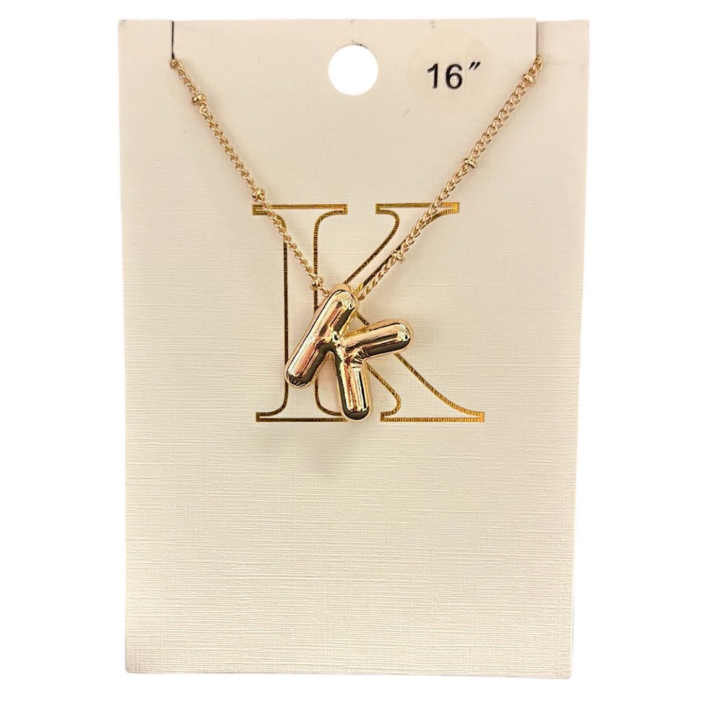 Balloon Initial Necklace