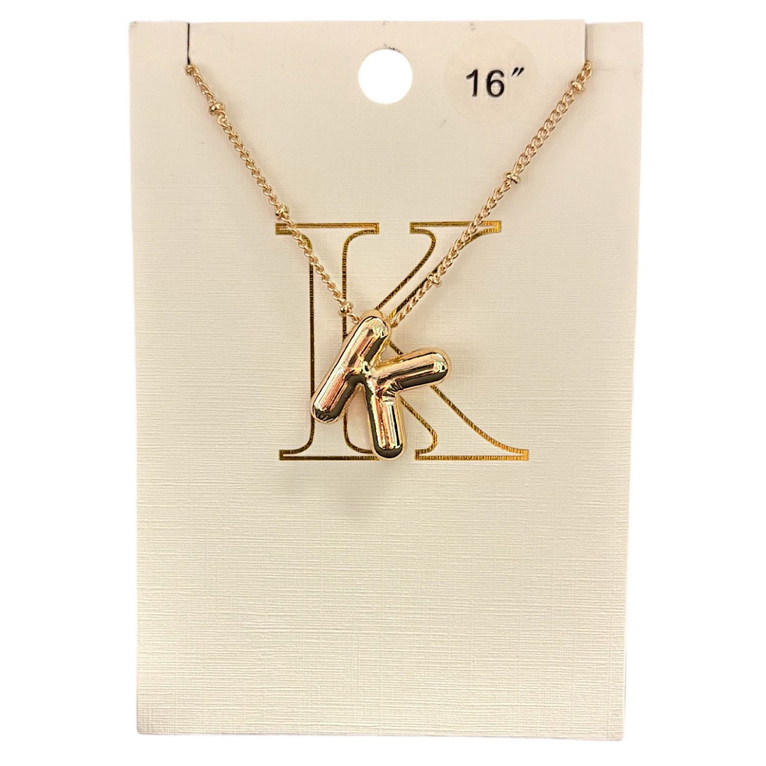 Balloon Initial Necklace