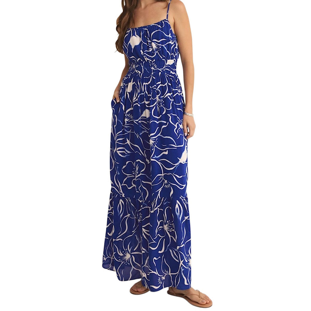 Z Supply Toluca Cala Floral Maxi Dress Oceaside