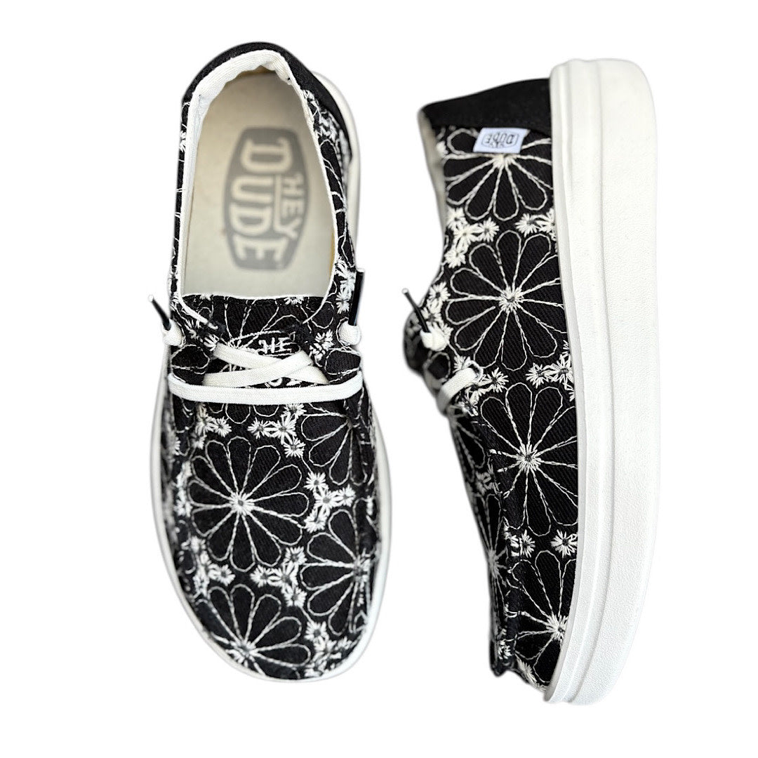 Hey Dude Wendy Rise Eyelet Black