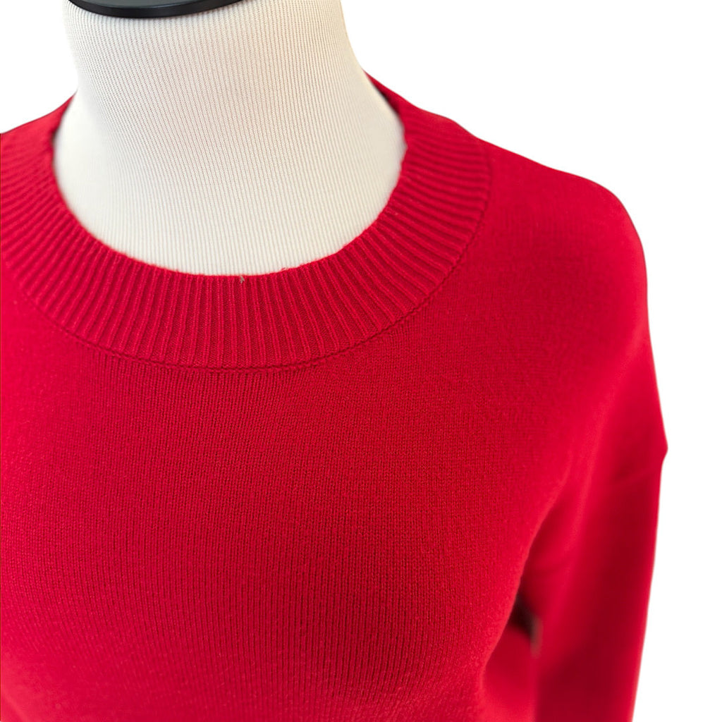 Red Classic Long Sleeve Sweater Size Small- RF