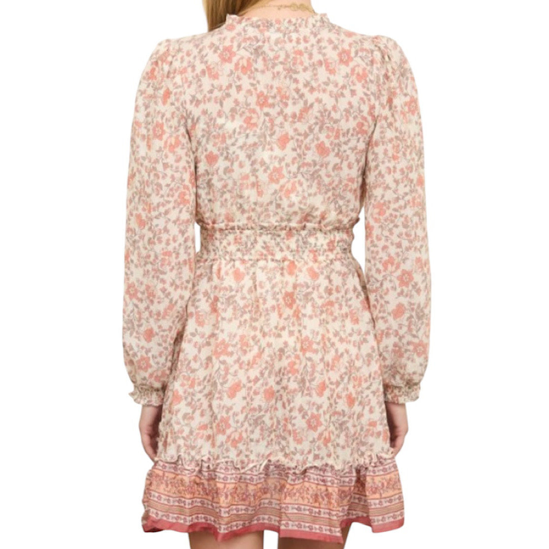 Ivory Empire Waist Mini Dress