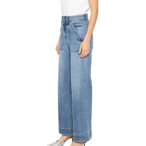 Mica MDP-W3546 Super High Wide Leg With Waist Details