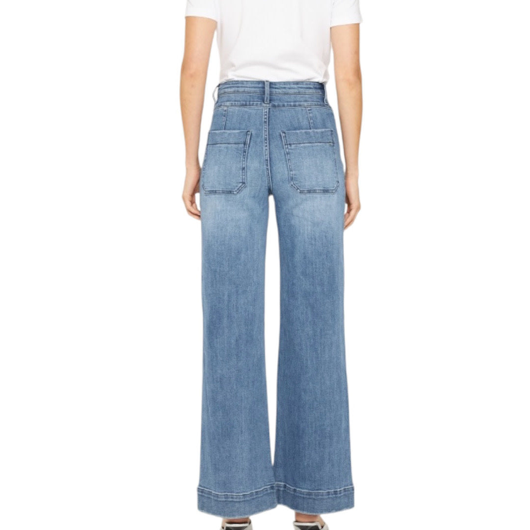Mica MDP-W3546 Super High Wide Leg With Waist Details