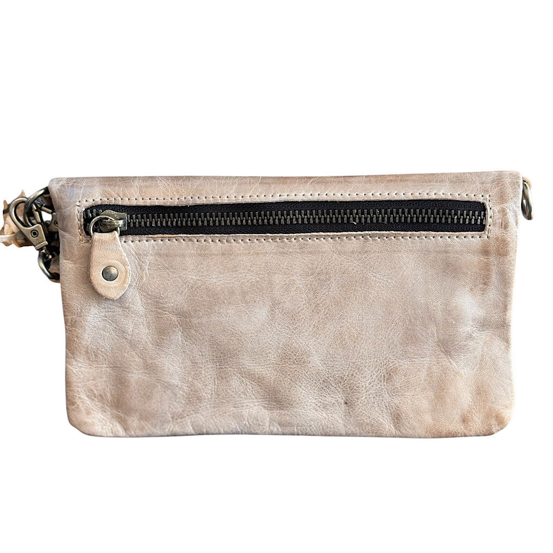 BED|STU Cadence Light Grey Rustic Wallet