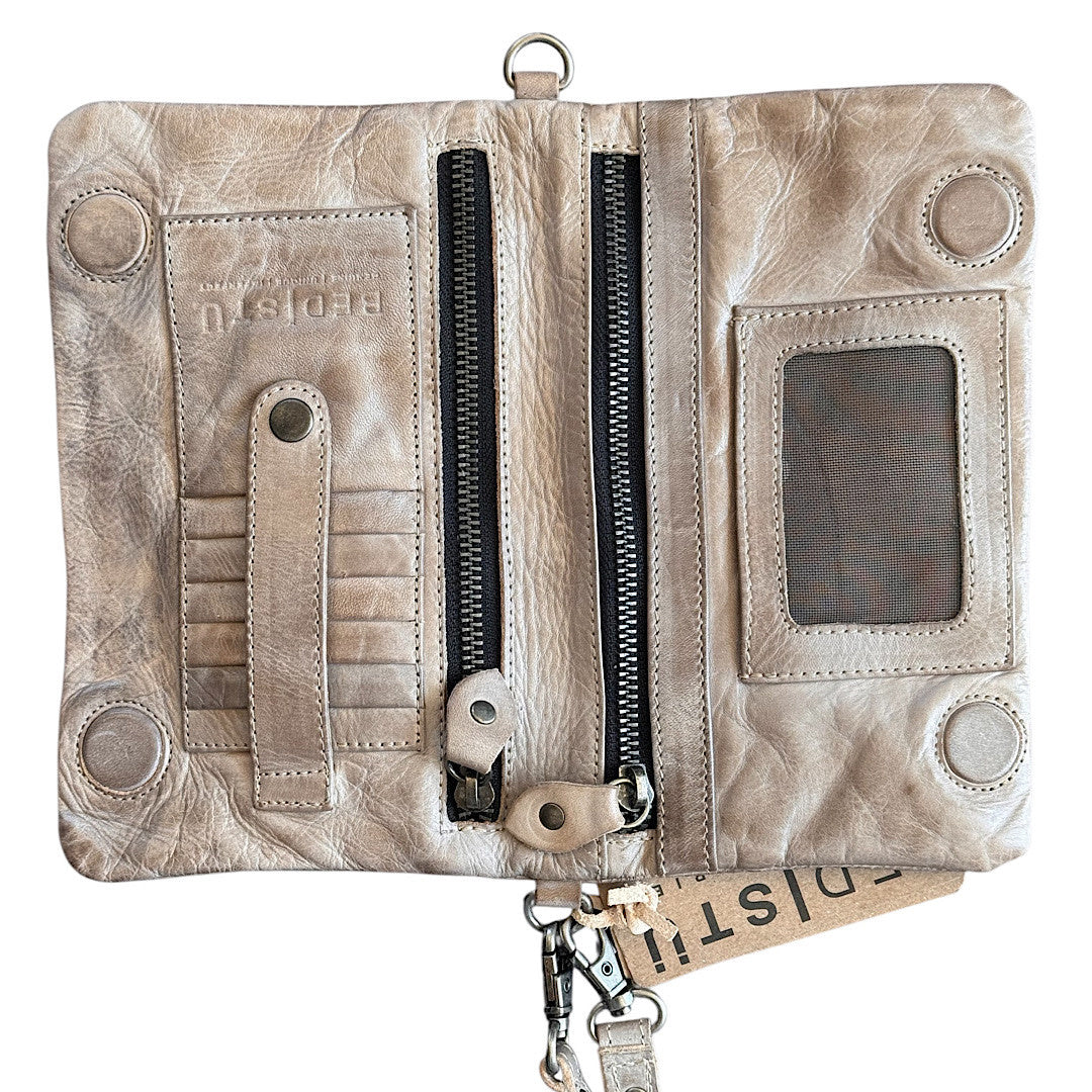 BED|STU Cadence Light Grey Rustic Wallet