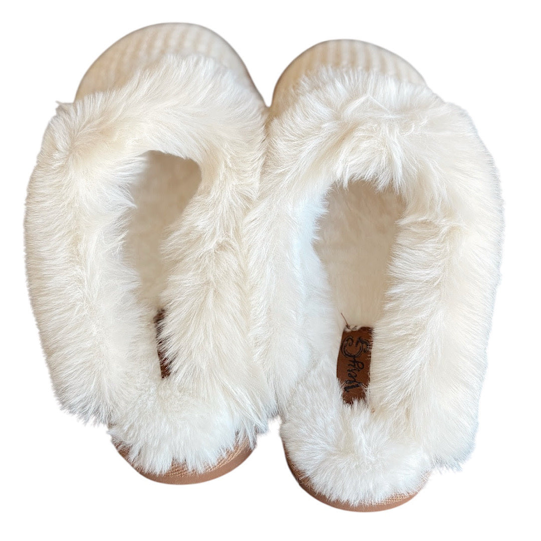 Very G Sweater Cream Slippers