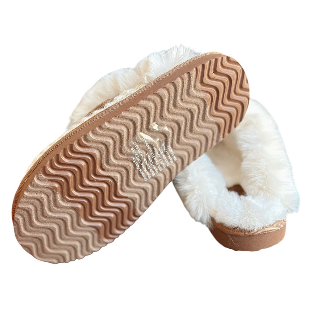 Very G Sweater Cream Slippers