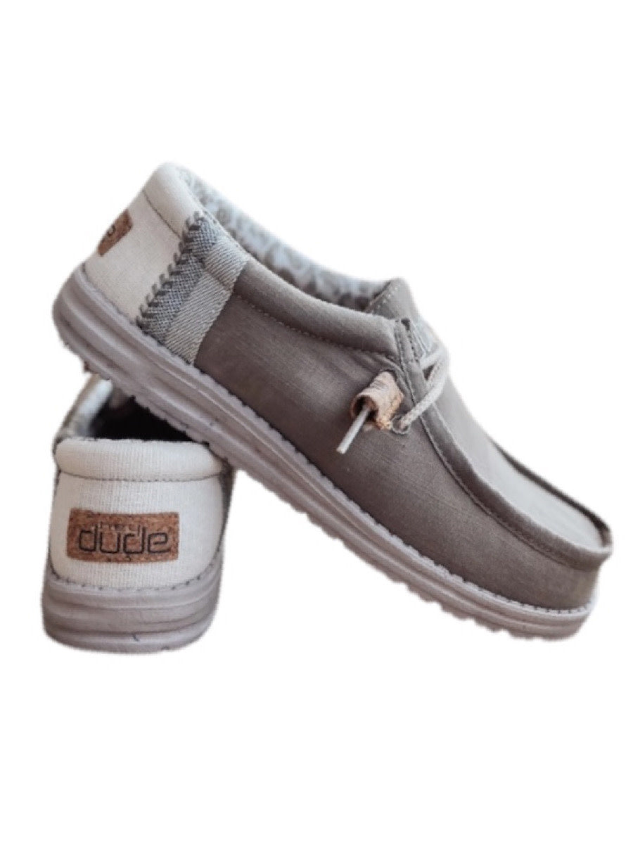 Hey Dude Wally Linen Natural Mows Mens