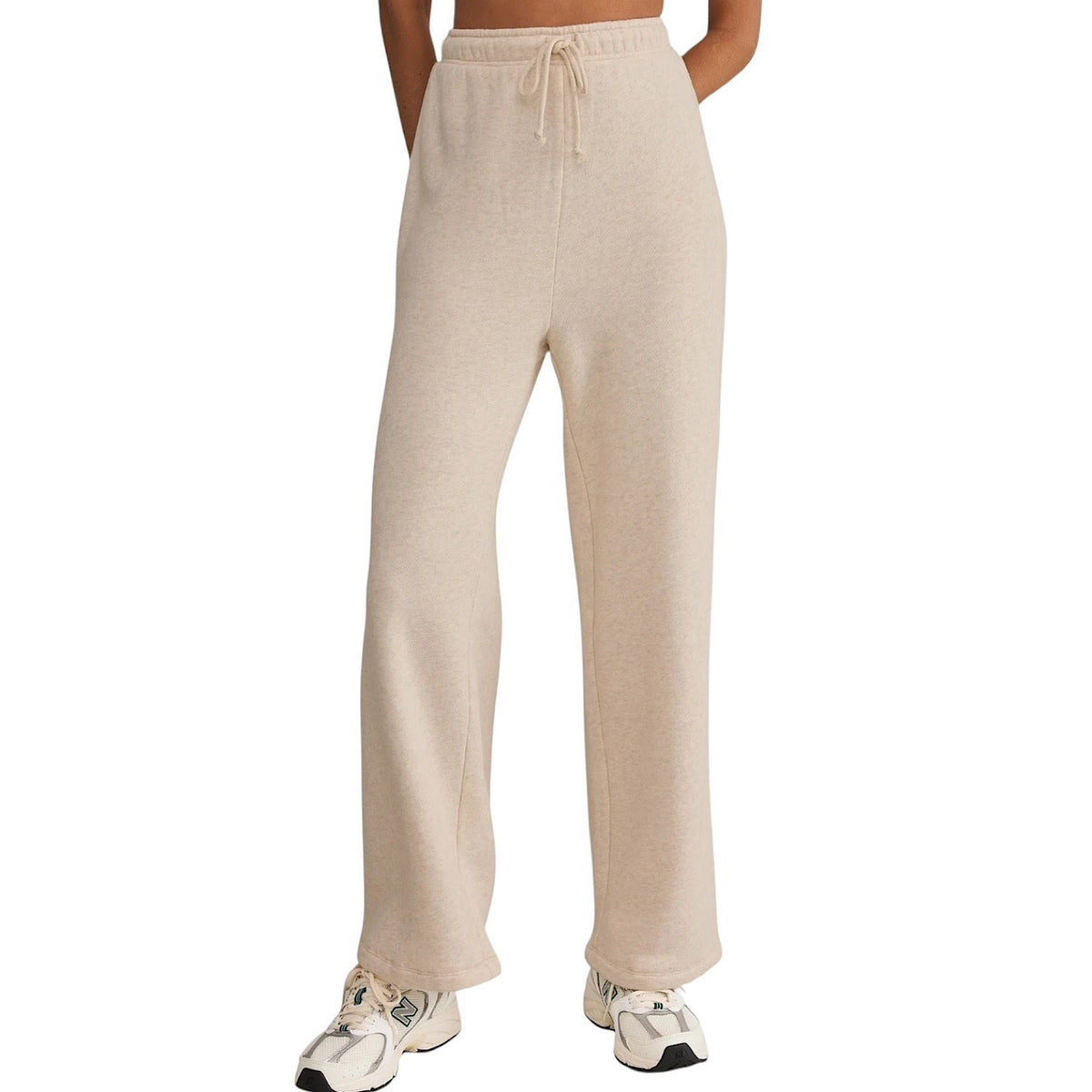 Z Supply Hype Sweatpants Light Oatmeal Heather