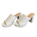 Chinese Laundry Get On Smooth White Heel