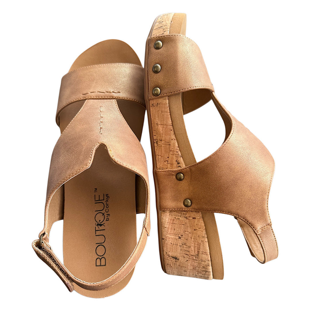 Corkys Refreshing Brown Wedges