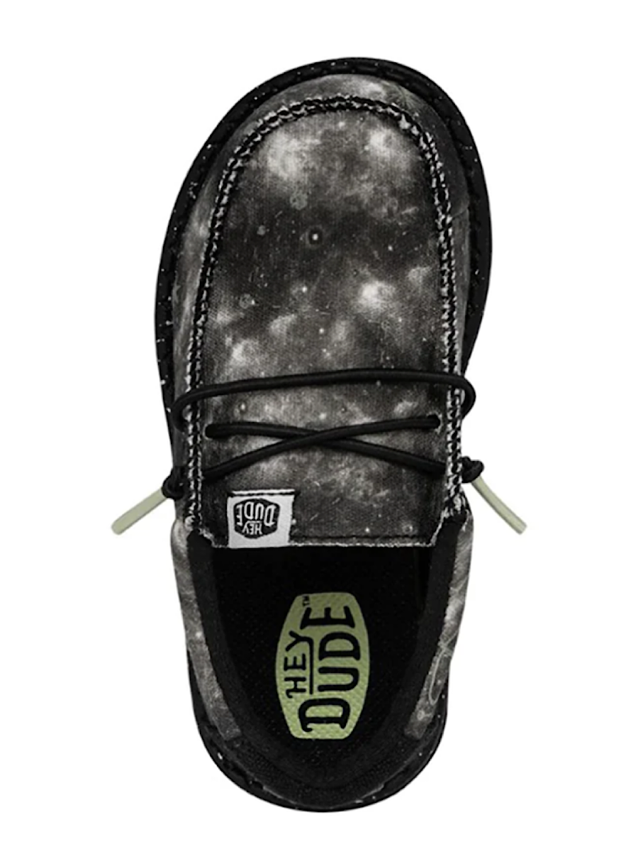 Hey Dude Wally Youth/Kids Galaxy Black Multi/Glow