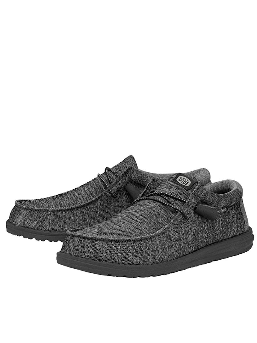 Hey Dude Wally Sport Knit Charcoal