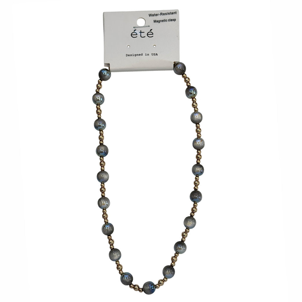 Candy Beaded with Gold Beaded Necklace