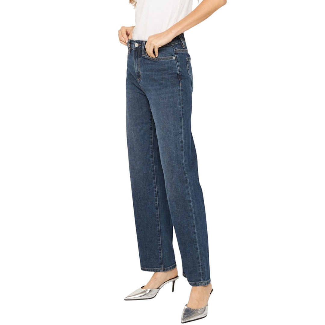 MICA MDP-T3445-B High Rise Loose Fit Straight Leg