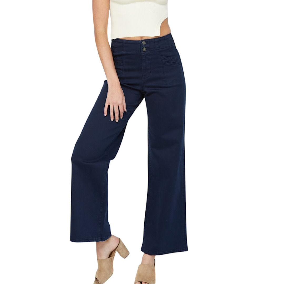 MICA MDP-W506DN High RISE Wide Leg Navy Jean