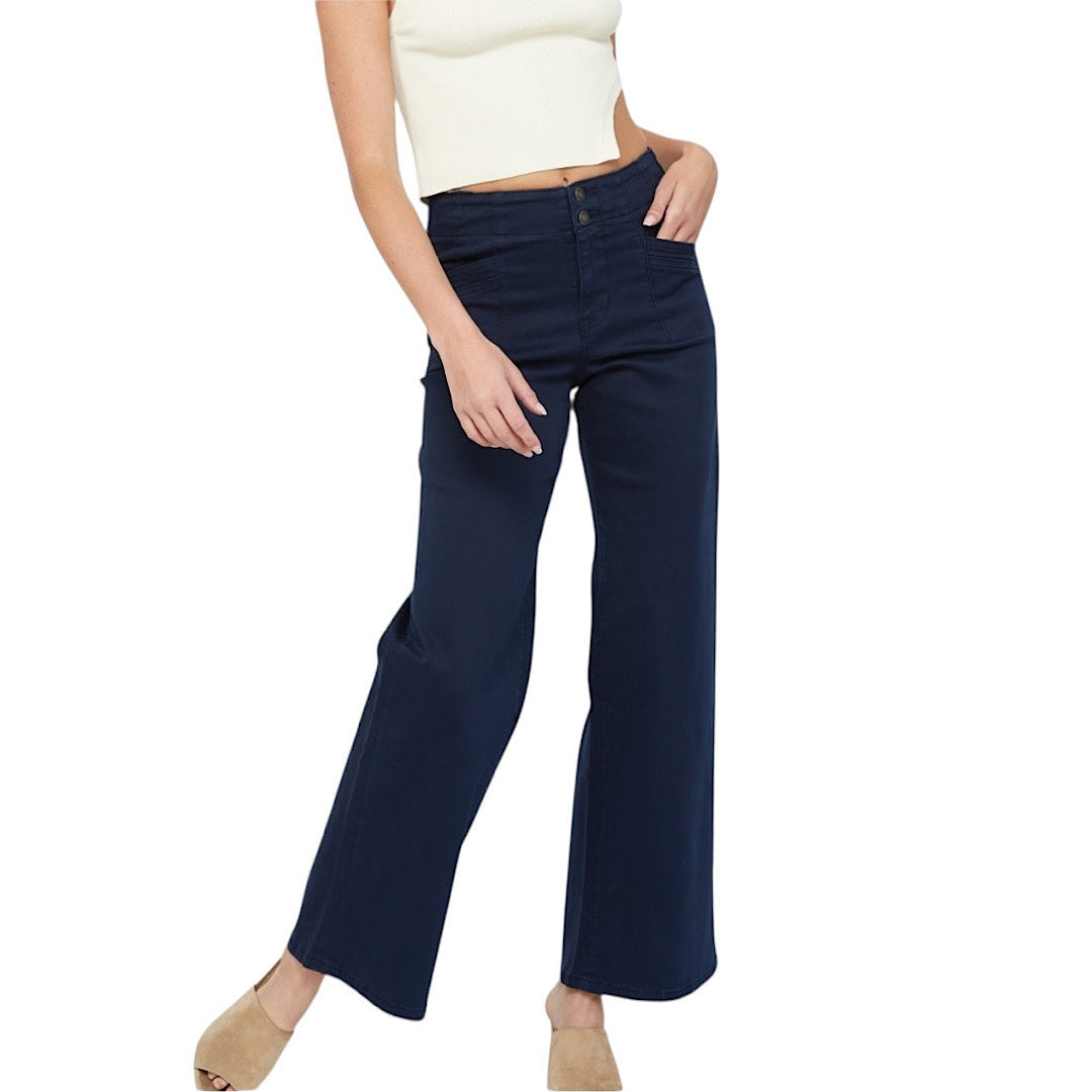 MICA MDP-W506DN High RISE Wide Leg Navy Jean