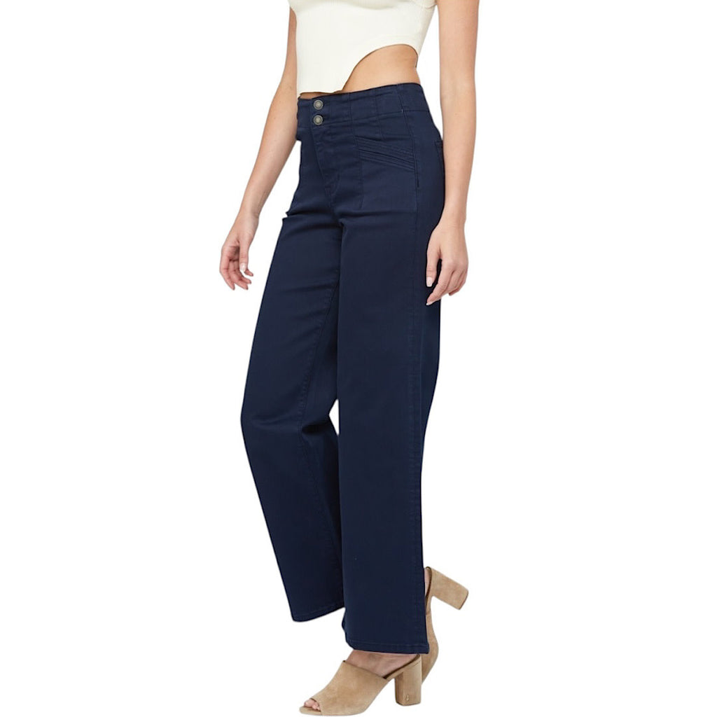 MICA MDP-W506DN High RISE Wide Leg Navy Jean