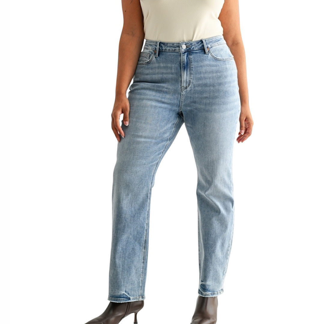 MICA MXP-T3561A High Rise Straight Jeans