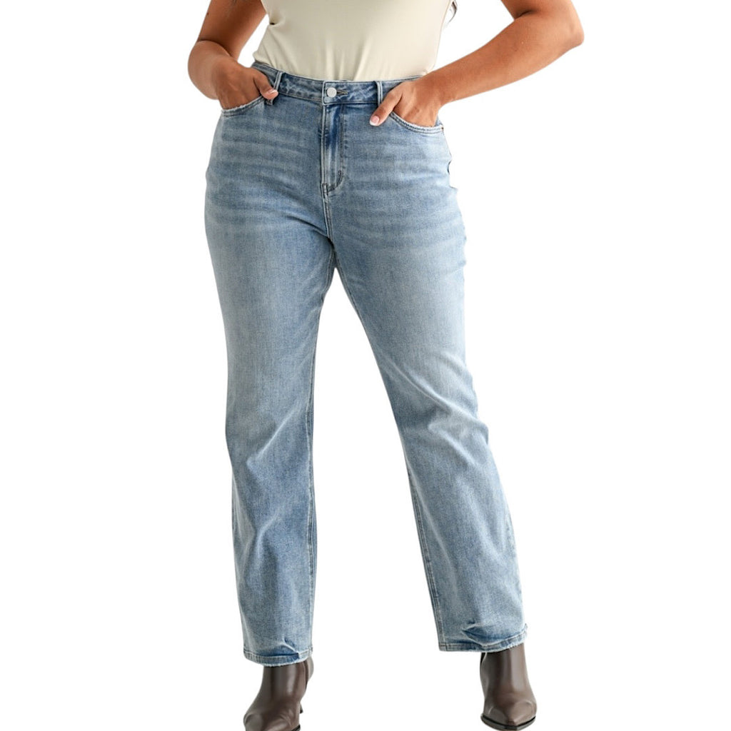MICA MXP-T3561A High Rise Straight Jeans