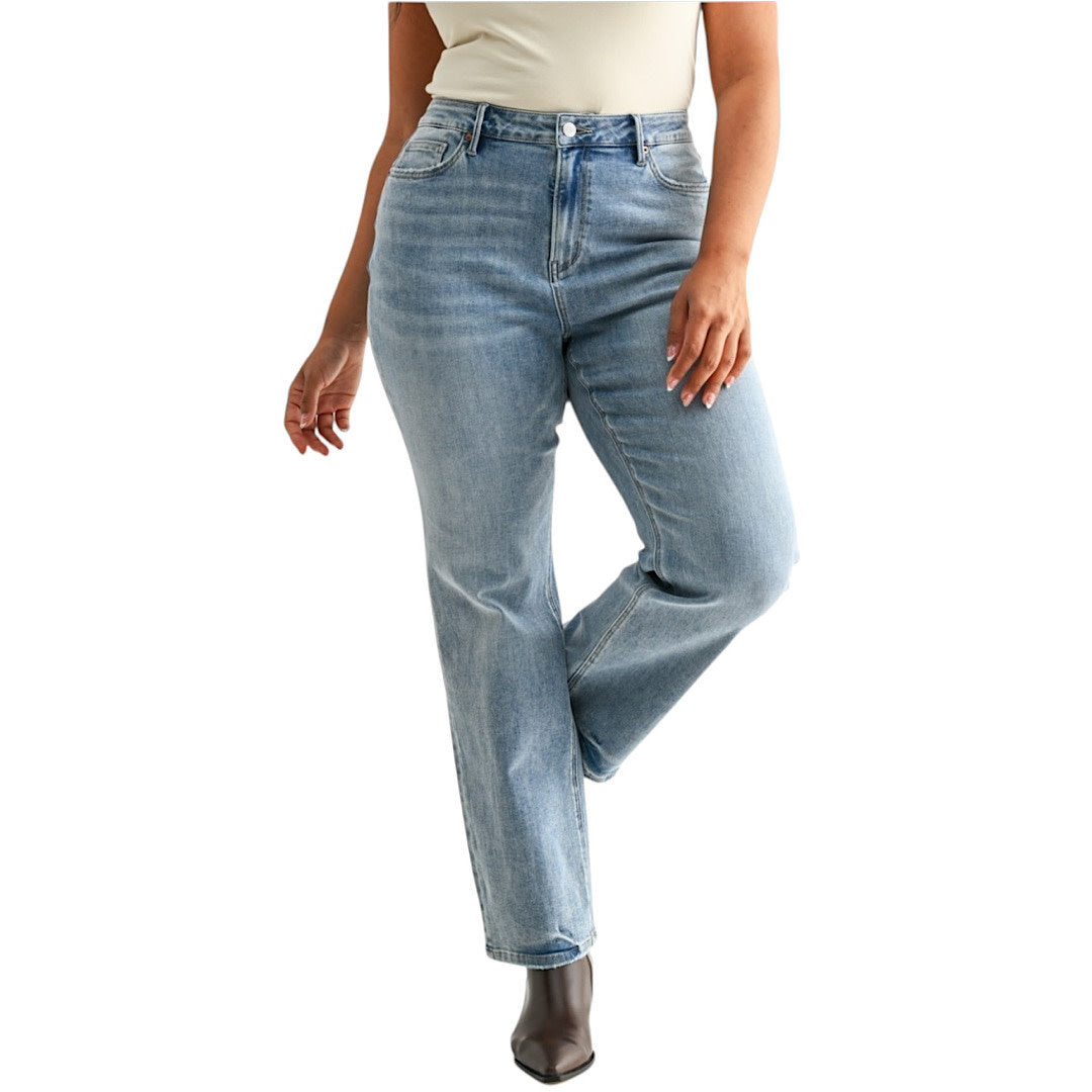 MICA MXP-T3561A High Rise Straight Jeans