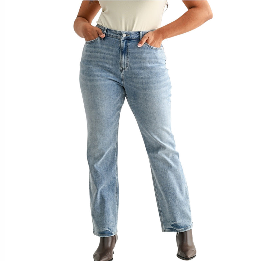 MICA MXP-T3561A High Rise Straight Jeans