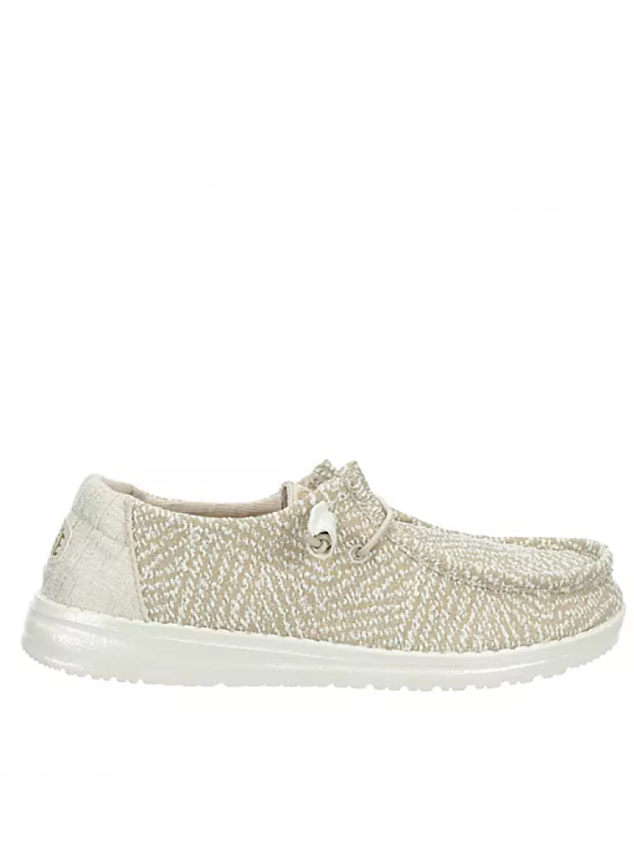 Hey Dude Wendy Woven Zig Zag Cream