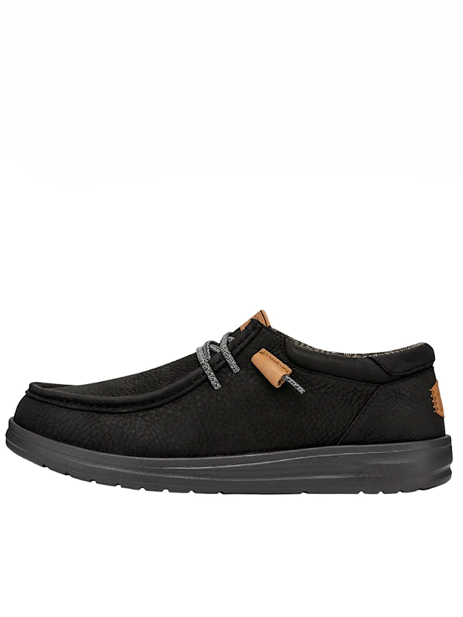 Hey Dude Wally Grip Craft Leather Black