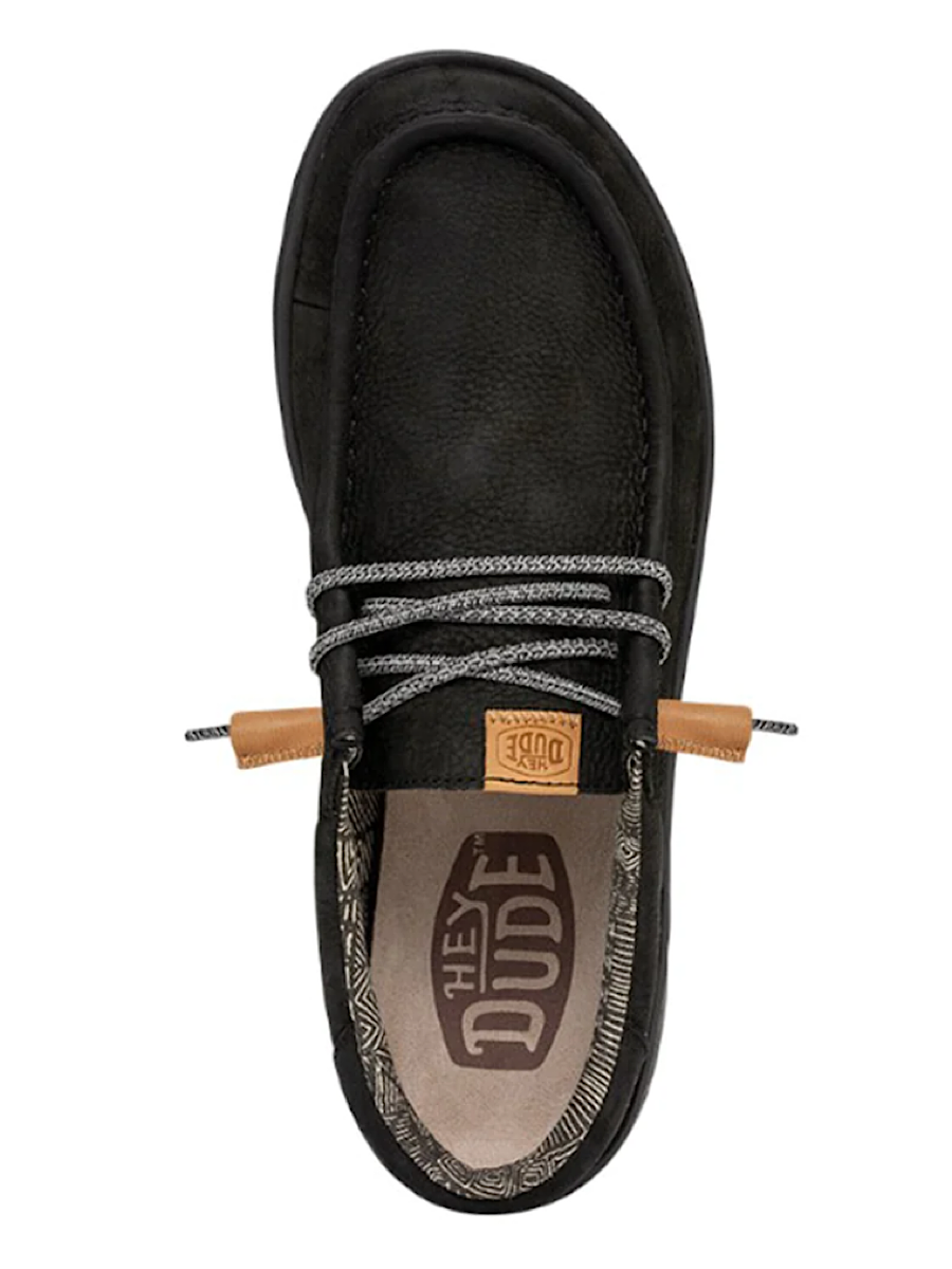 Hey Dude Wally Grip Craft Leather Black