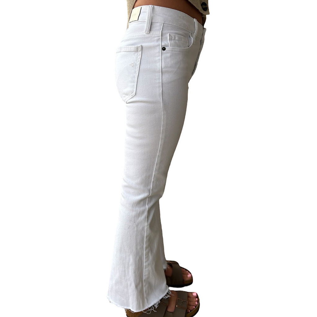 Hidden HD3661 White Crop Ankle Flare Jeans Size 26-RF