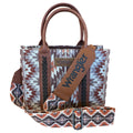 Wrangler Aztec Southwestern Purse with Whipstitch Details