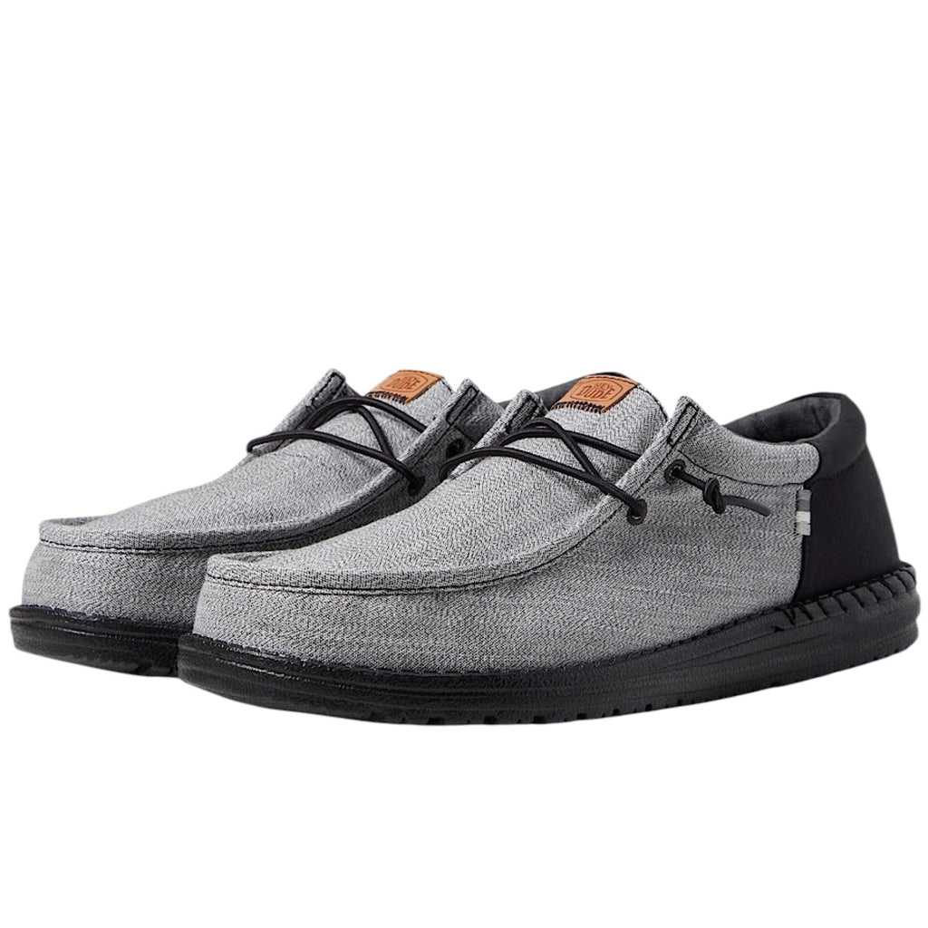 Hey Dude Wally Funk Nylon Craft Black/Grey