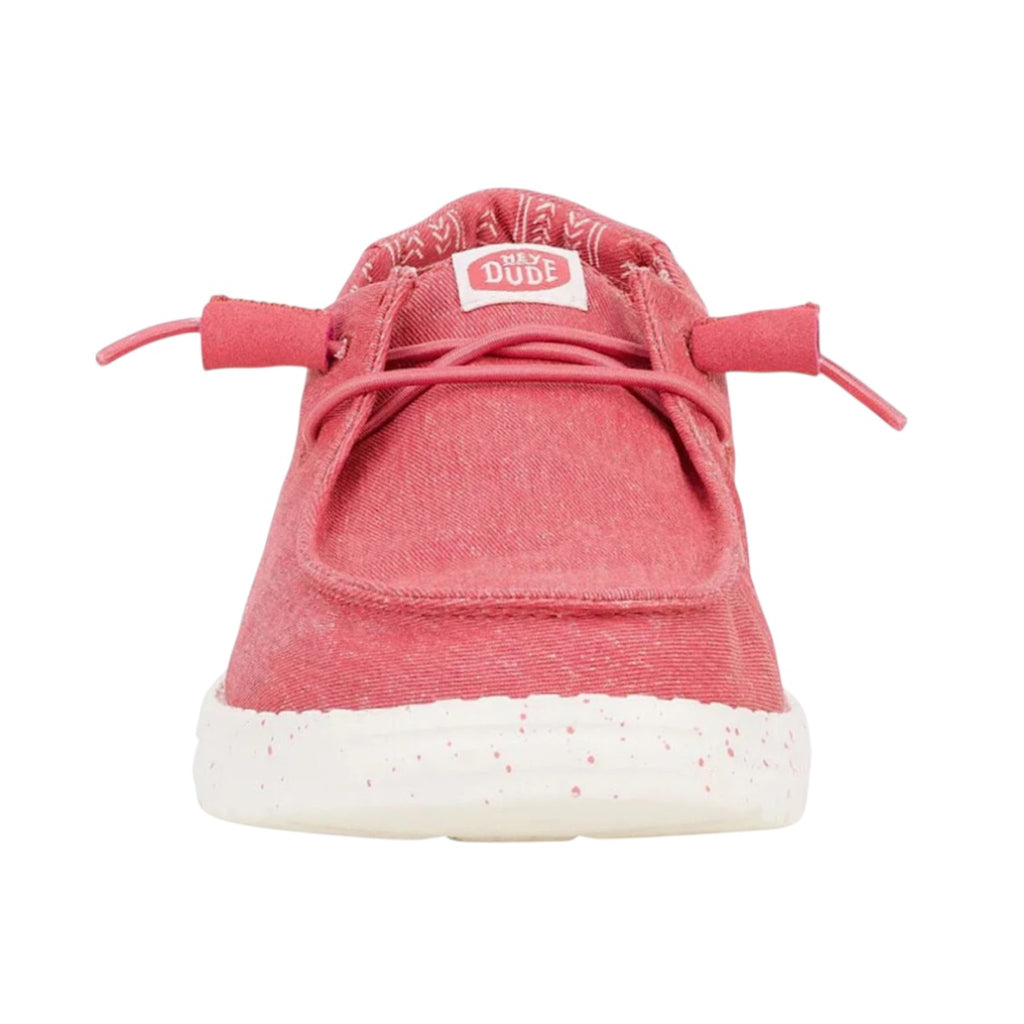 Hey Dude Wendy Stretch Canvas Washed Red