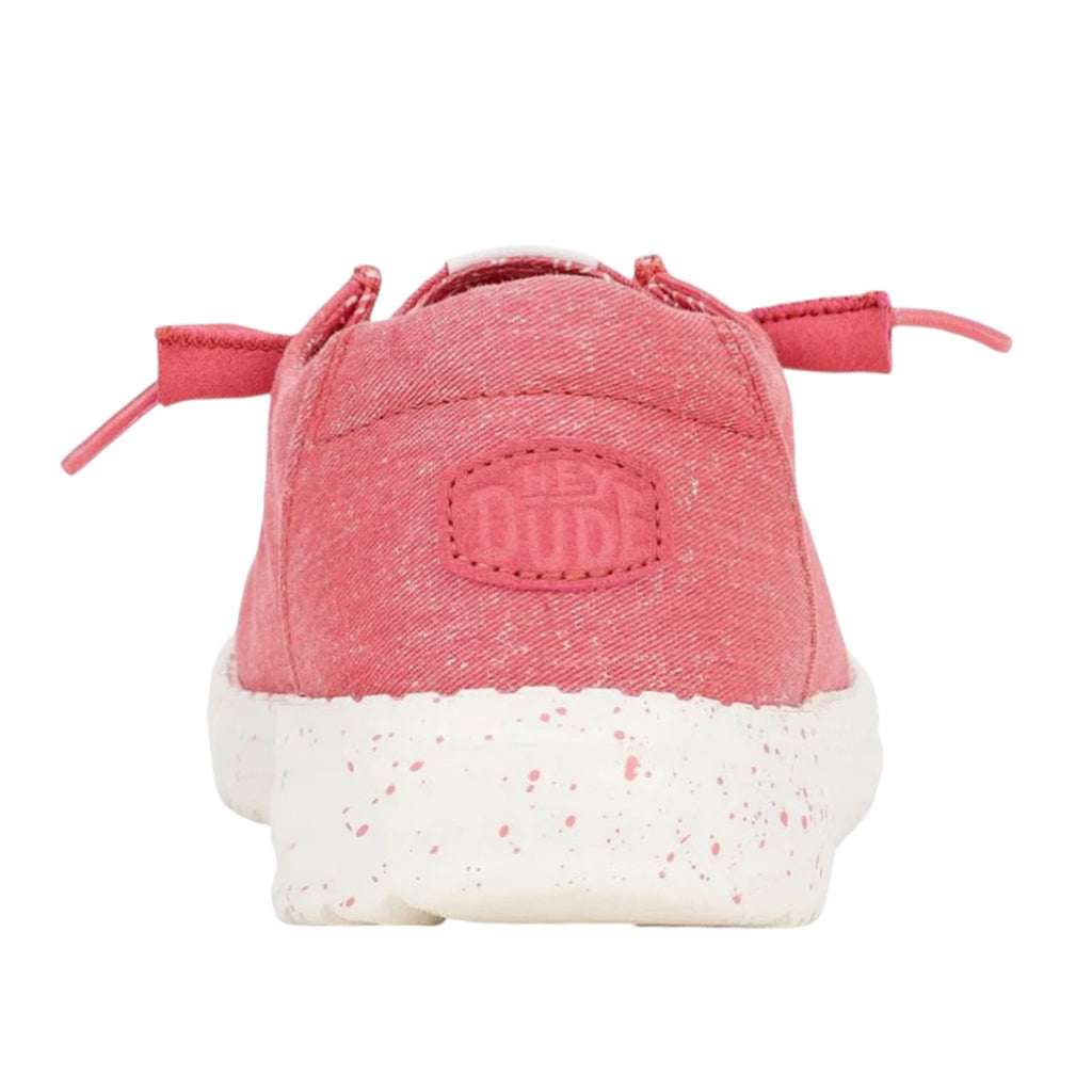 Hey Dude Wendy Stretch Canvas Washed Red
