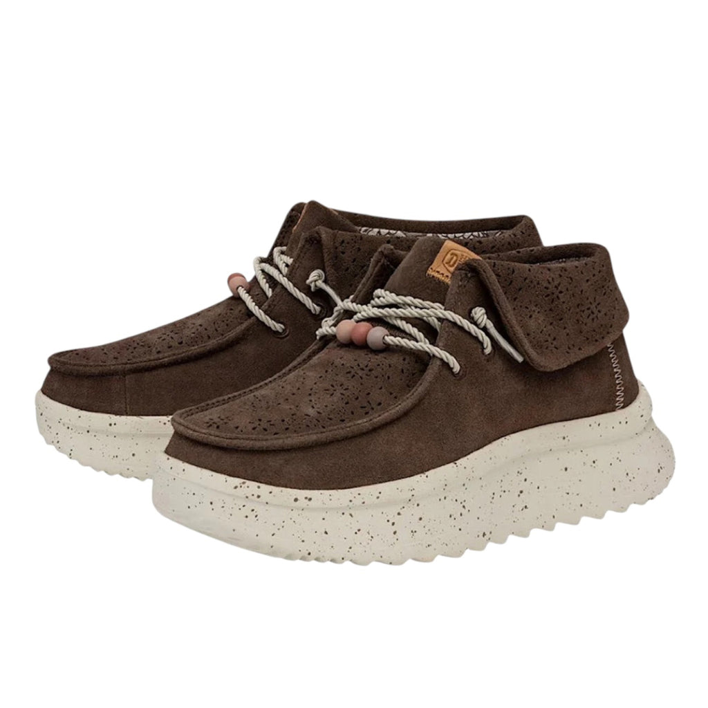 Hey Dude Wendy Peak Fold Boot Suede Cocoa