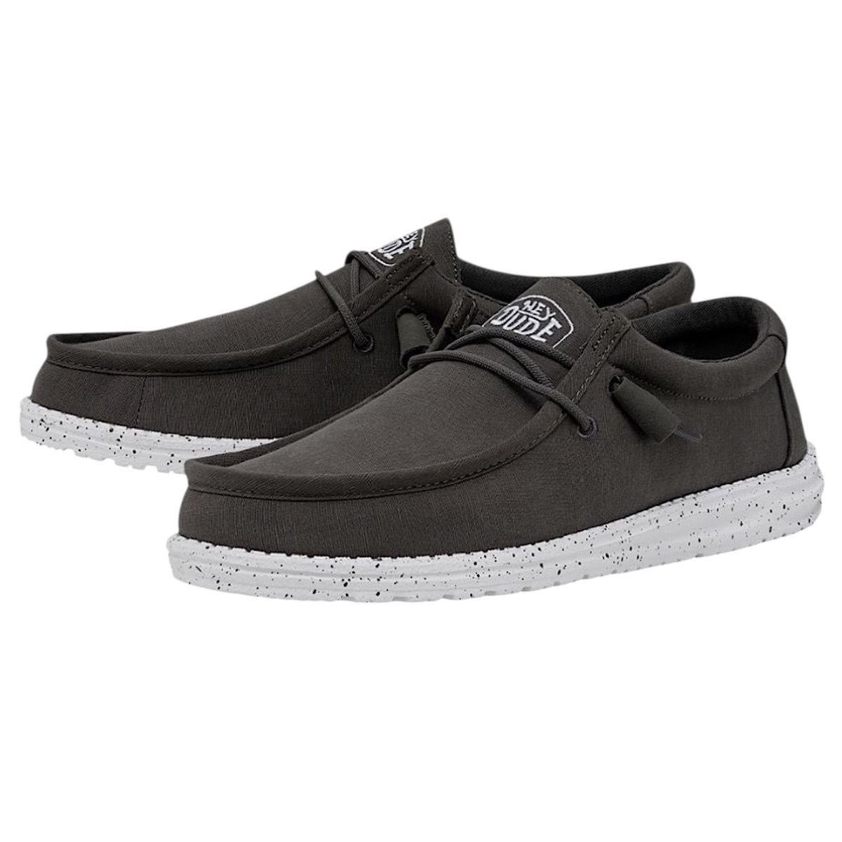 Hey Dude Wally Slub Dark Grey