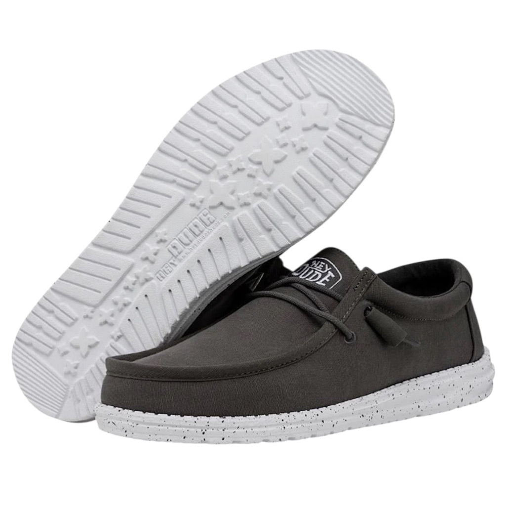 Hey Dude Wally Slub Dark Grey