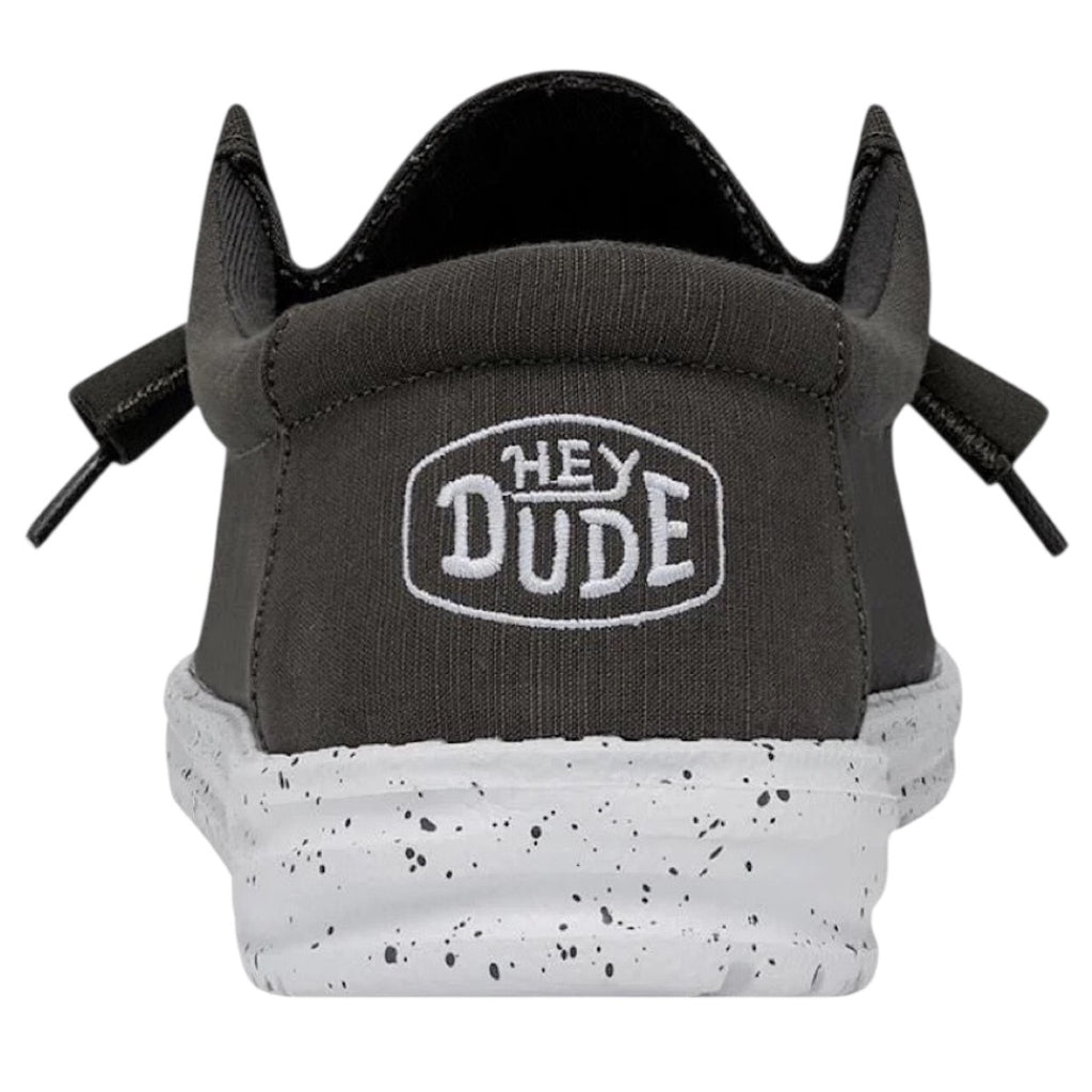 Hey Dude Wally Slub Dark Grey