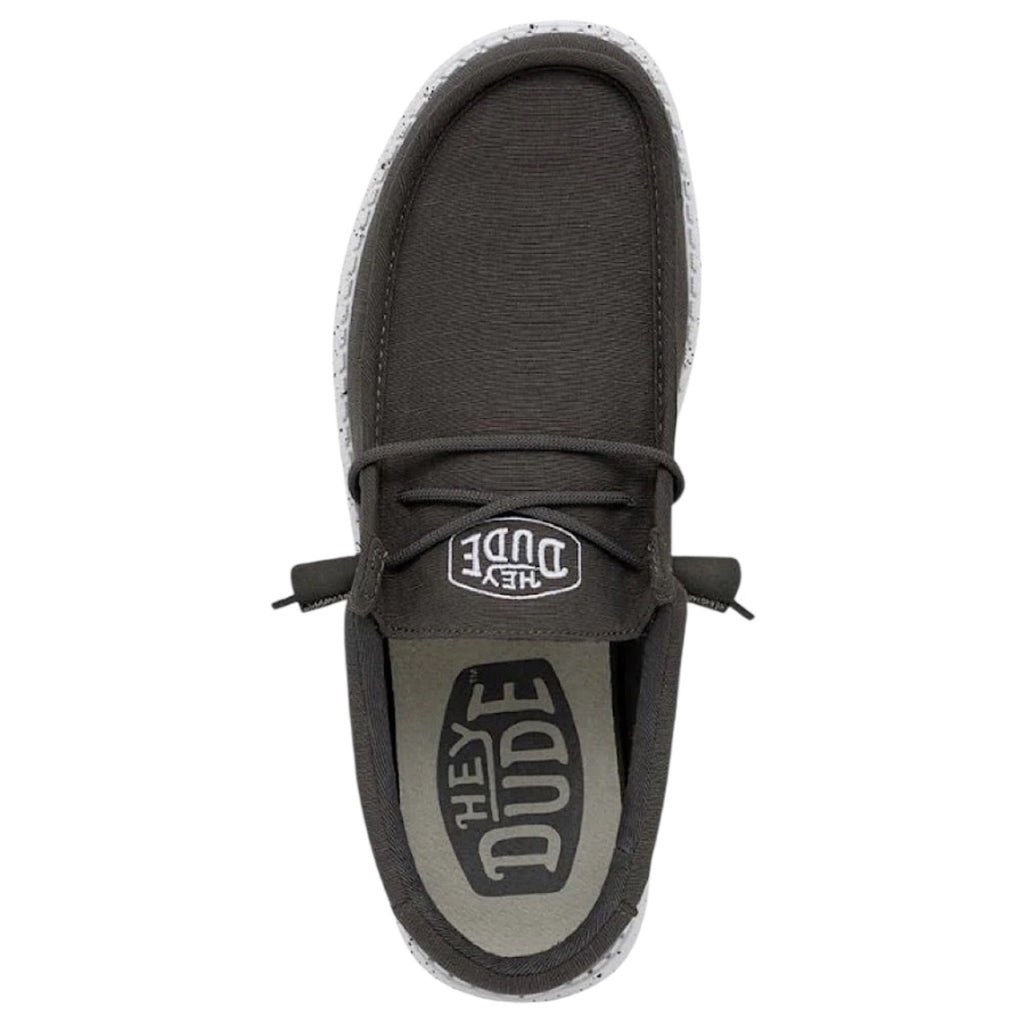 Hey Dude Wally Slub Dark Grey