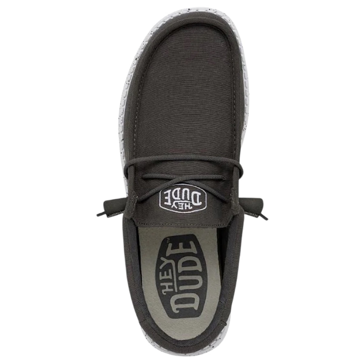 Hey Dude Wally Slub Dark Grey
