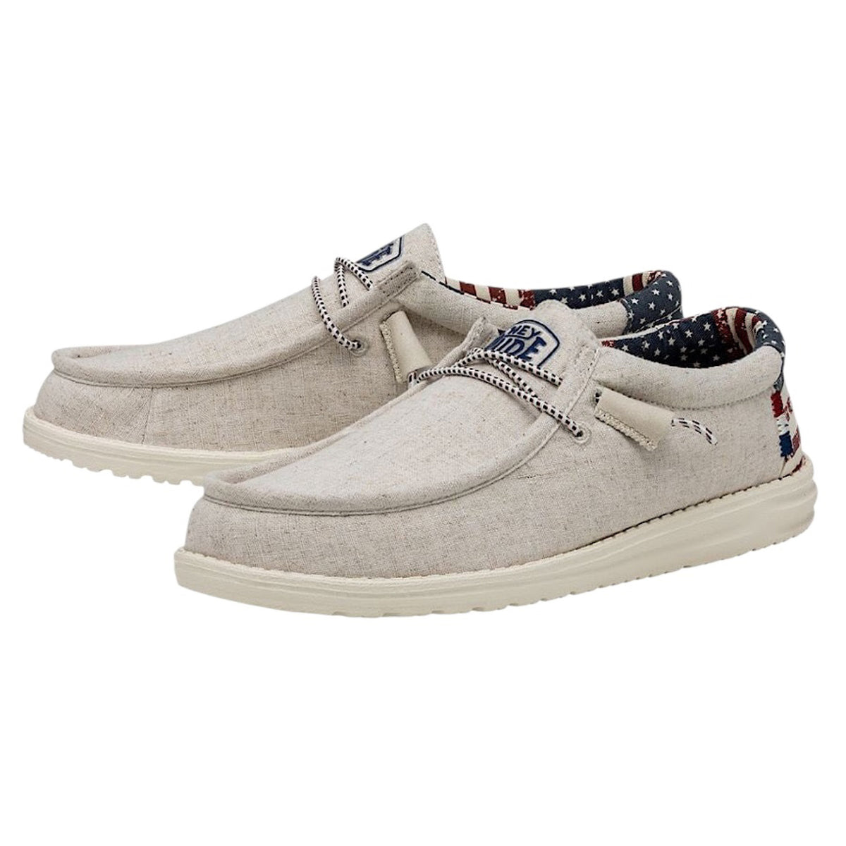 Hey Dude Wally Patriotic Off White