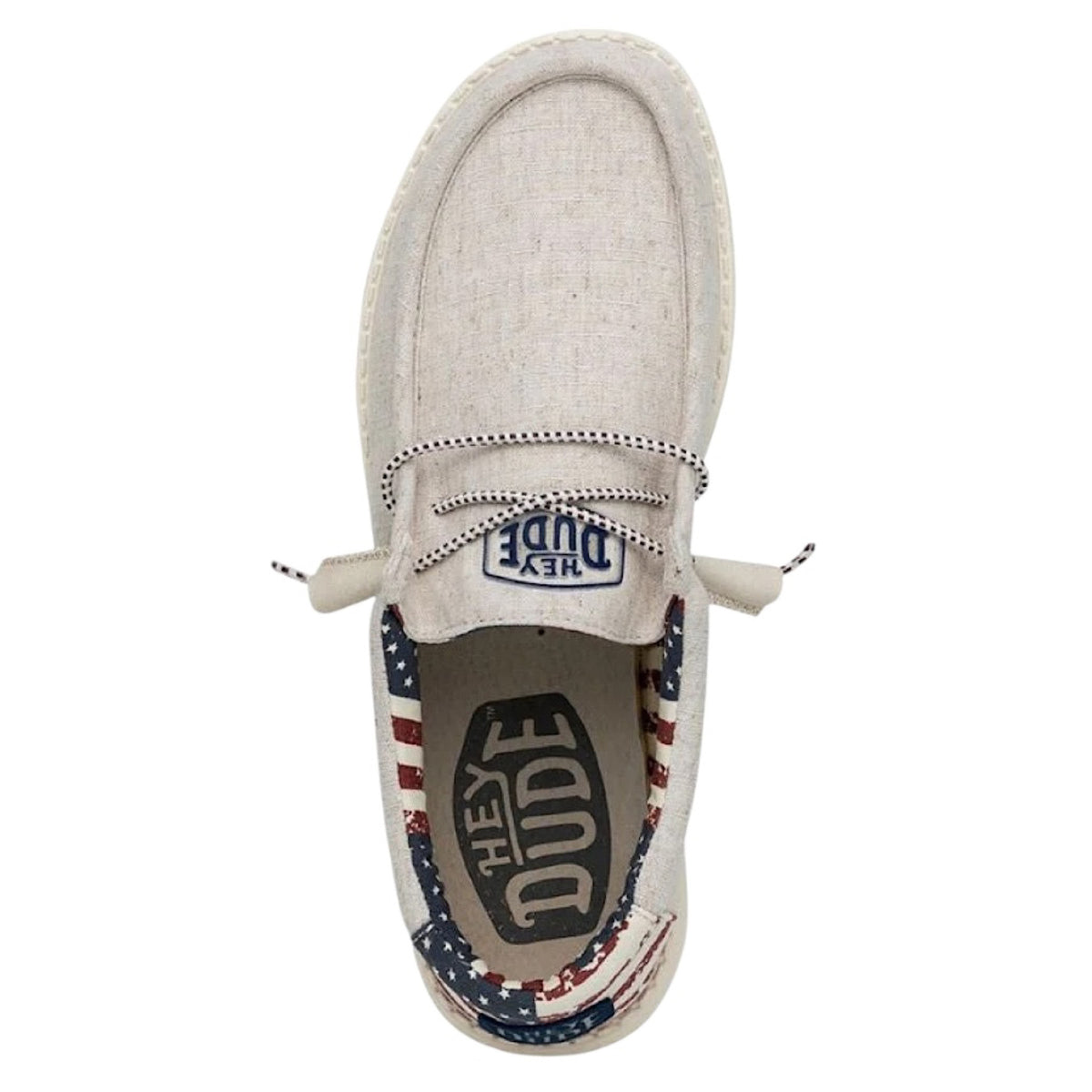 Hey Dude Wally Patriotic Off White