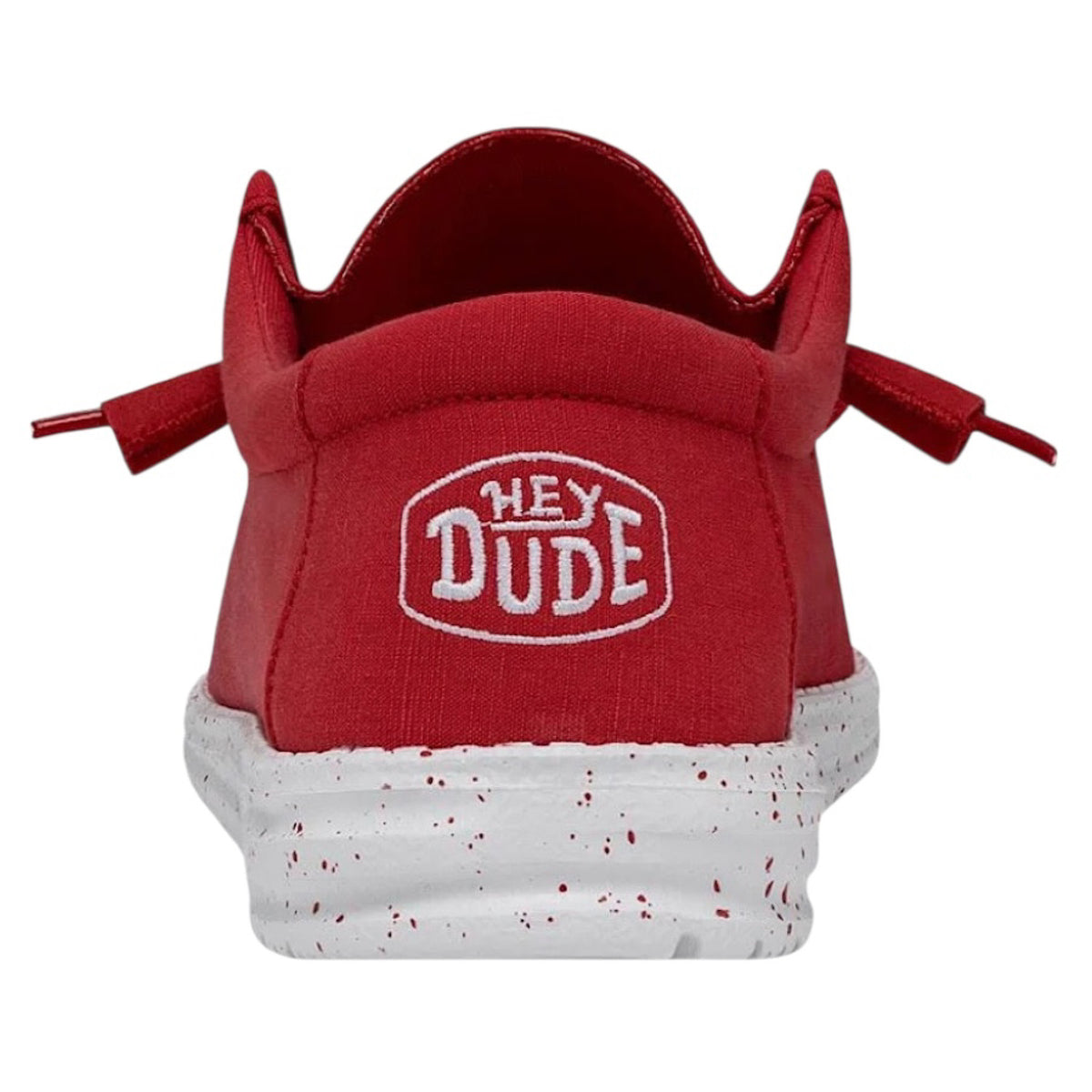 Hey Dude Wally Slub Red Mens