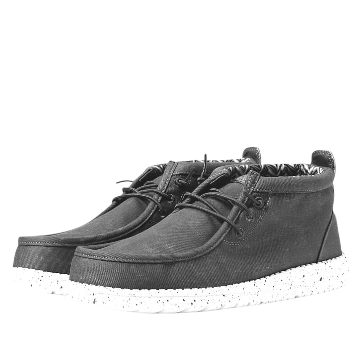 Hey Dude Wally Mid Canvas Grey