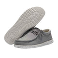 Hey Dude Wally Chambray Frost Grey Mens