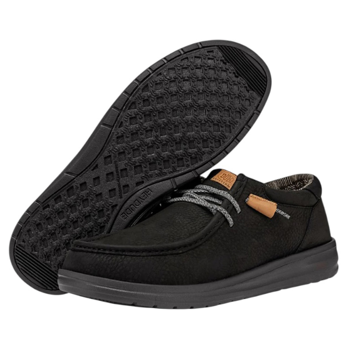 Hey Dude Wally Grip Craft Leather Black